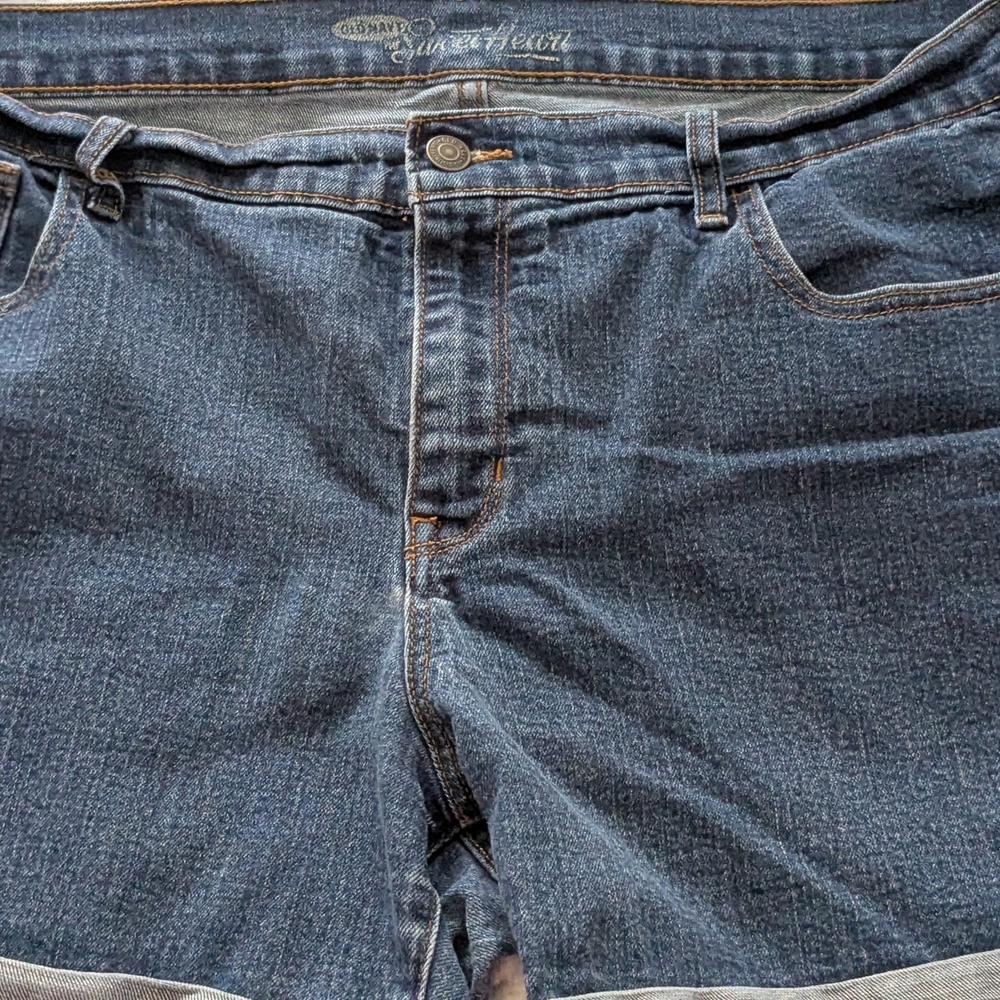 Women's Blue Denim Shorts